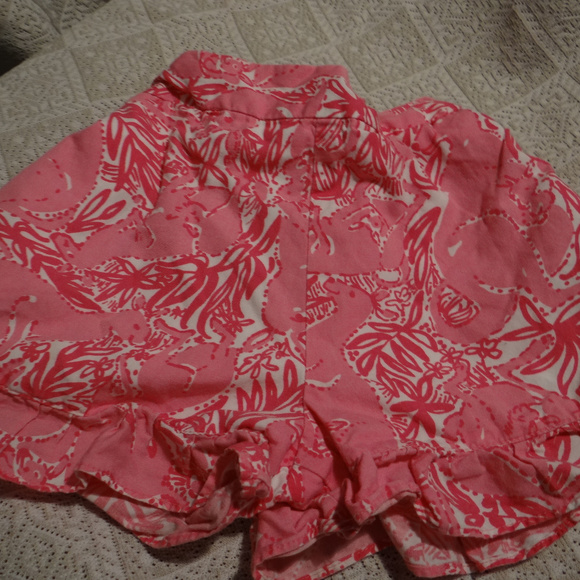 Lilly Pulitzer Other - Lilly Pulitzer Pink/White Cotton Shorts Size 2T